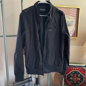 Black Members Only Classic iconic racer jacket. Men’s small or women’s medium